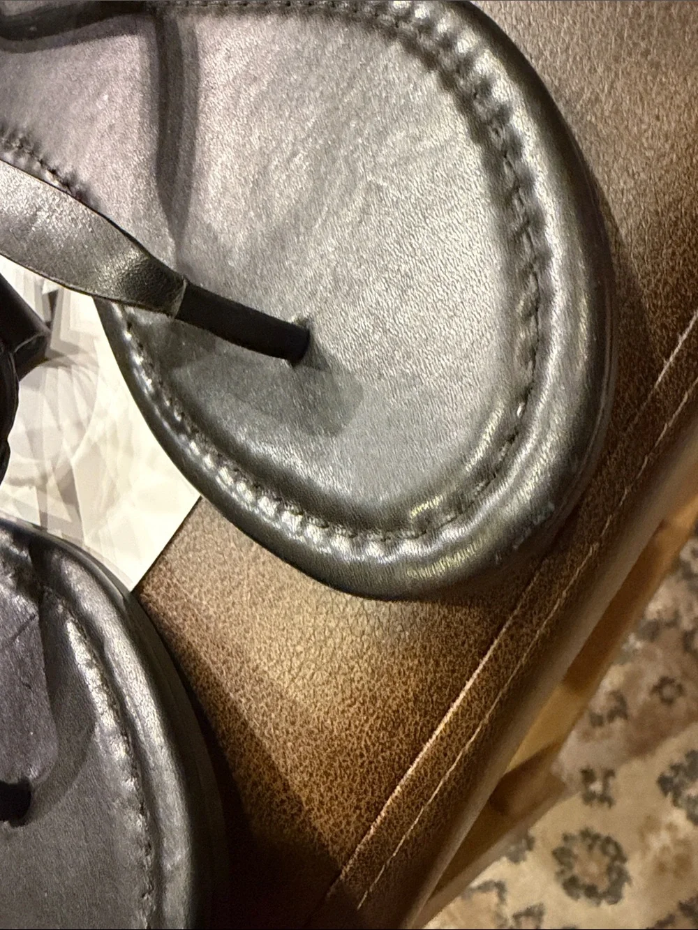 Tory Burch Black Leather Sandals with Gold Logo Medallions